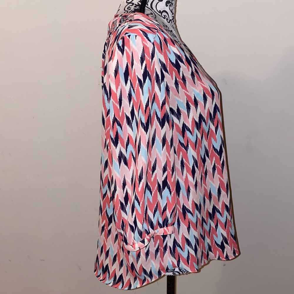 by & by Multicolor Chevron Blouse - Picture 5 of 12